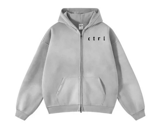 Vintage Grey Zip Up