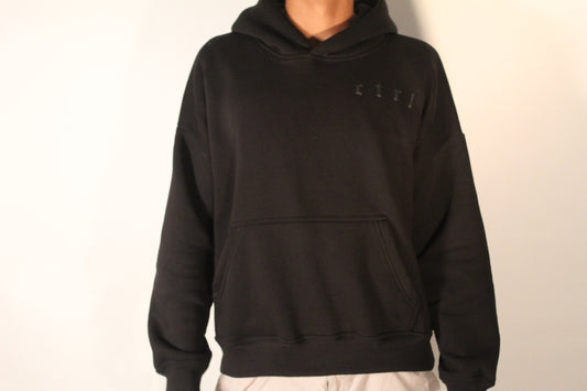 ctrl black eternal dark hoodie