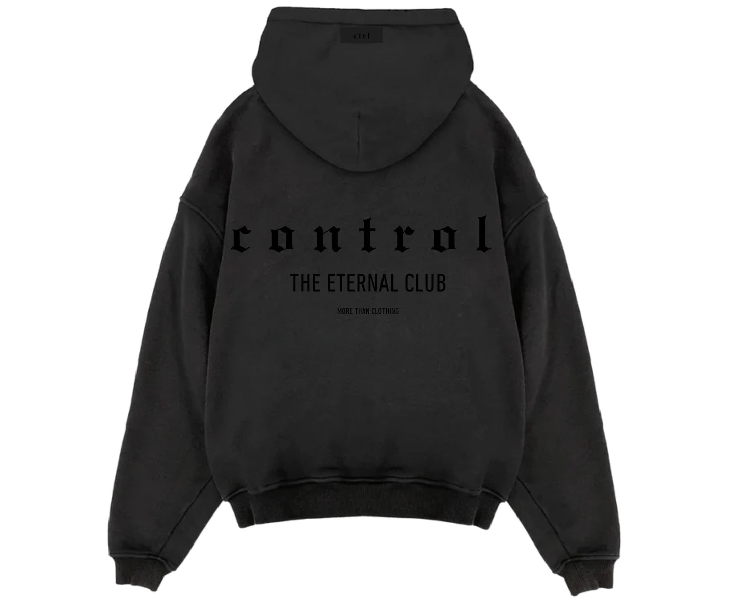 ctrl black eternal dark hoodie